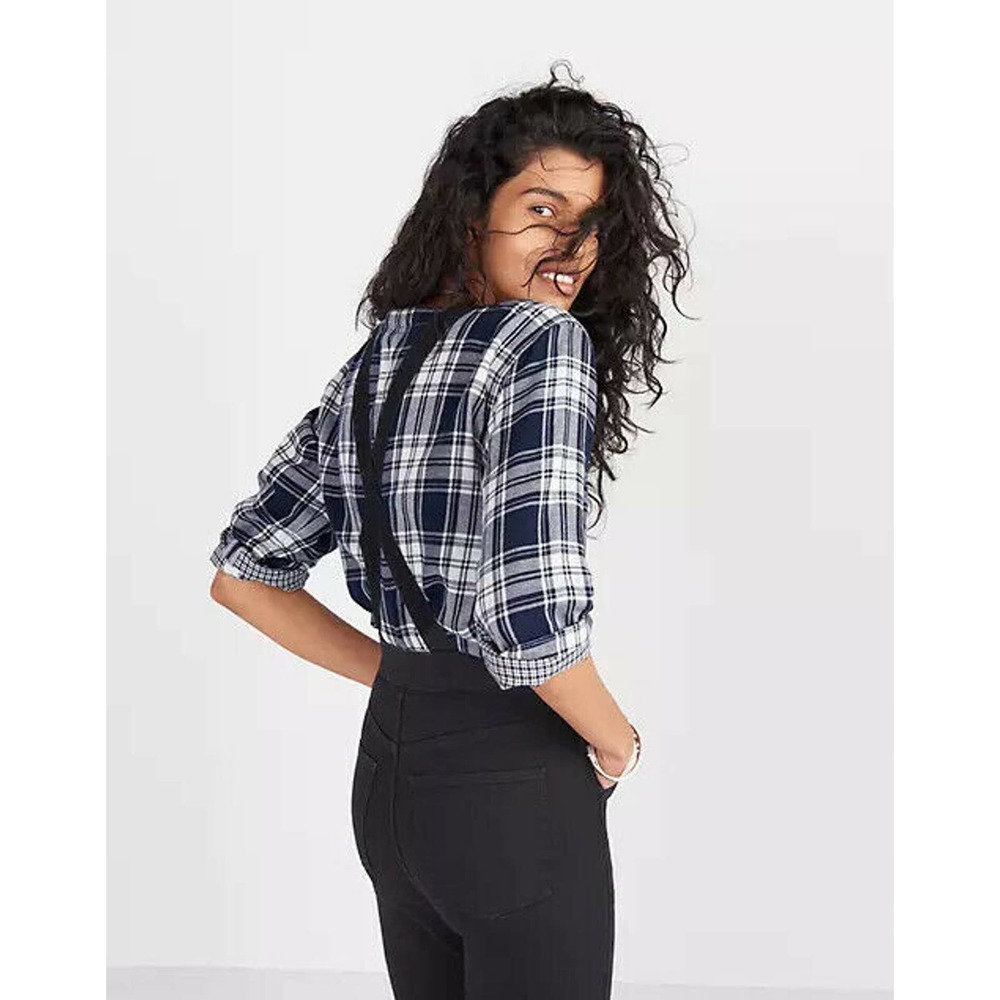 NWT MADEWELL Cali Demi-Boot Overalls Black Frost - Picture 5 of 12